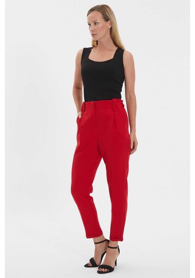 Selen Kadın Pantolon 24ysl5204 Kırmızı