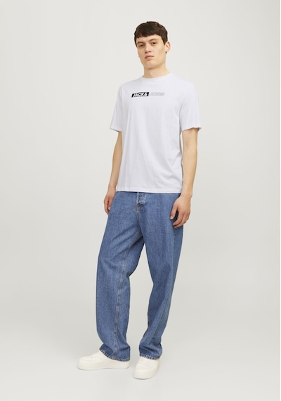 Jack & Jones JJECORP LOGO TEE PLAY Erkek  Beyaz Tişört