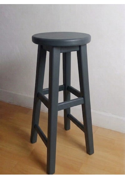 Ahşap Tabure 75 Cm Antrasit