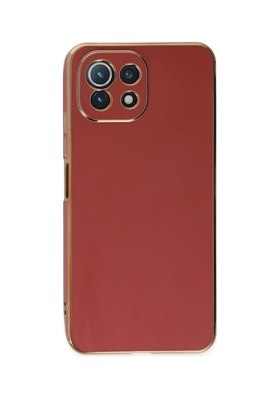Xiaomi Mi 11 Lite Uyumlu Kılıf Volet Silikon - Kırmızı