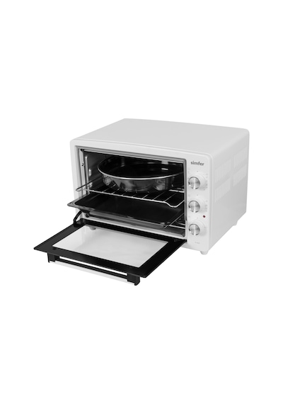Simfer 3420 Beyaz 34 LT Statik Mini / Midi Fırın - 4 Fonksiyon, Programlanabilir Pişirme & Isı Kontrol Sistem