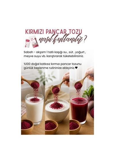 Kırmızı Pancar Tozu 250 Gr - %100 Doğal Katkısız Koruyucusuz Öğütülmüş Kırmızı Pancar Tozu Diğer
