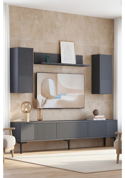 Tvr1819a Corsa Tv Ünitesi Takımı Antrasit 180cm