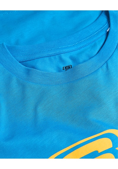 Skechers B Regular Fit Graphic Tee T-shirt Büyük Erkek Çocuk Mavi Tshirt Sk2510113-315 Mavi
