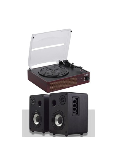 Midex Mtx-303s Set Nostaljik Pikap Plak Çalar Ve Hoparlör Ses Sistemi Bluetooth Usb