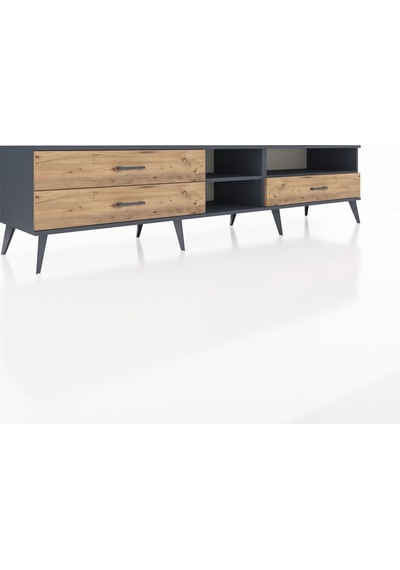Hyperion Tv Ünitesi 2 Raflı 3 Çekmeceli 220x44x51 Antrasit-antrasit/çam Antrasıt/atlas Çam - Antrasıt Hyperion Tv Ünitesi 2 Raflı 3 Çekmeceli 220x44x51 Antrasit-antrasit/çam Antrasıt/atlas Çam - Antrasıt