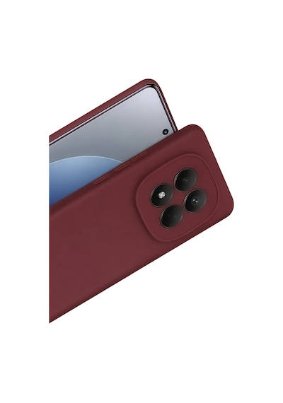 Newface - 733 - Xiaomi Redmi Note 15 Pro 5g First Silikon - Ece-umay - - Bordo