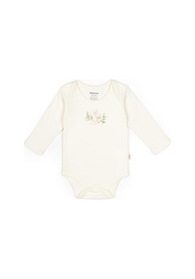 BabyCosy Bebek 2li Uzun Kollu Badi %100 Organik Pamuk, Bebek Ve Yenidoğan Serisi - Csy5789 Ecru