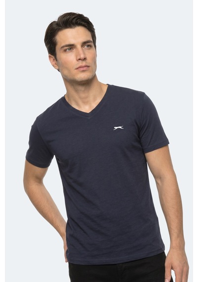 Slazenger Rıvaldo T Erkek Lacivert Tişört