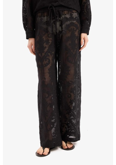 Defacto Dantelli Esnek Belli Beyaz Plaj Pantolonu-fall İn Love D9767ax25smbk27 Siyah