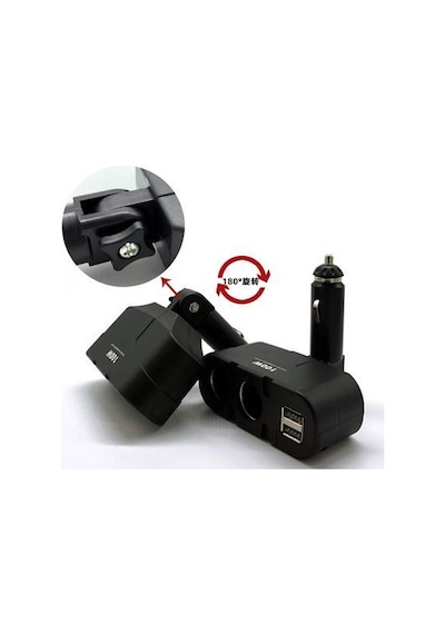 Ayt Olesson 1652 12-24v Çiftli Çift Usbli 100w Araç Oto Tır Çakmak Çoklayıcı Çakmaklık Çoğaltıcı