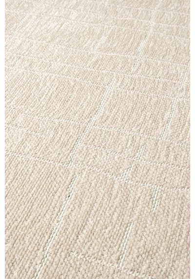 Seria Sra01b Bej Dekoratif Şönil Kilim İskandinav Desen Yıkanabilir Yumuşak Kaymaz Taban Halı Yolluk