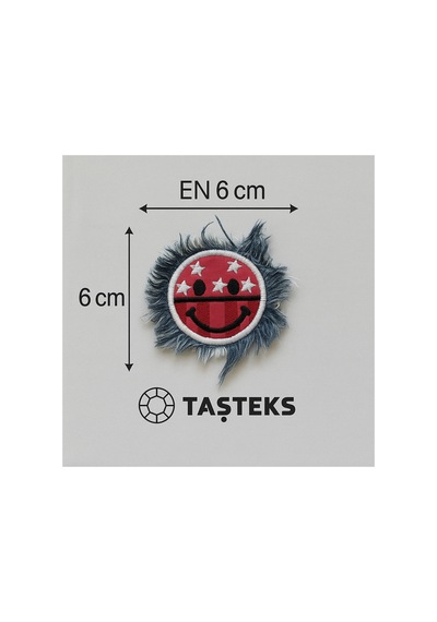 Ütülenebilen Veya Sticker Olarak Kullanılabilen Smiley Kot Patch Modeli