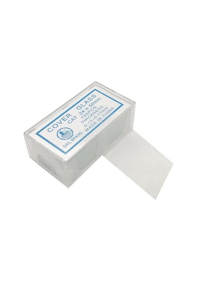 24X50 Mm Lamel 100 Lük Kutu - Mikroskop Slayt için- Cover Glass