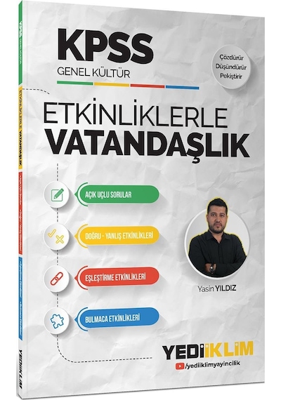 Yediiklim Yayınları Kpss Genel Kültür Etkinliklerle Vatandaşlık