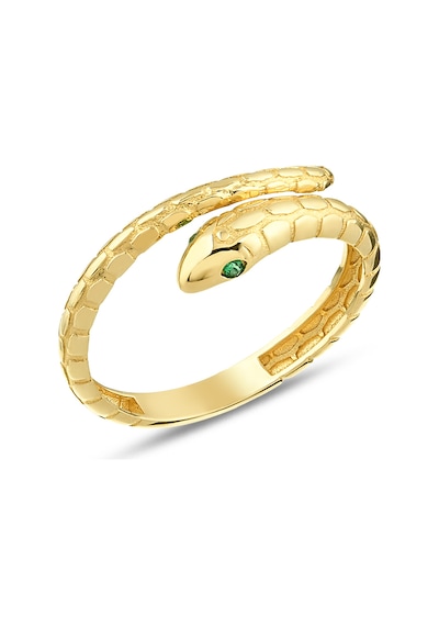 Debora Jewelry 14 Ayar Altın Yılan Desenli Yüzük