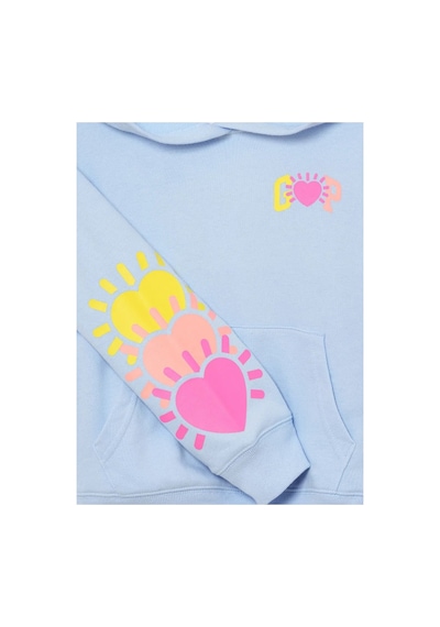 Kız Çocuk Relaxed Gap Logo Fransız Havlu Kumaş Sweatshirt mavi