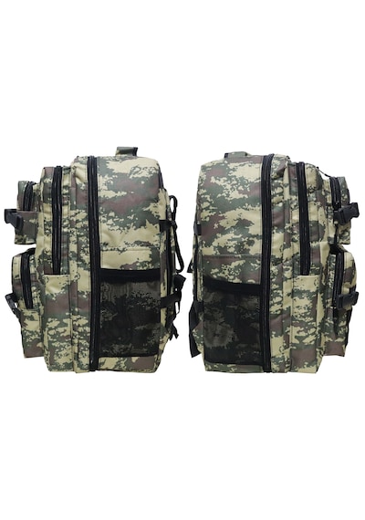 Season Mountaıner Kamp, Seyahat Ve Günlük Kullanım İçin Geniş Hacimli Ortopedik,suya Dayanıklı Unisex Sırt Çantası Kamuflaj