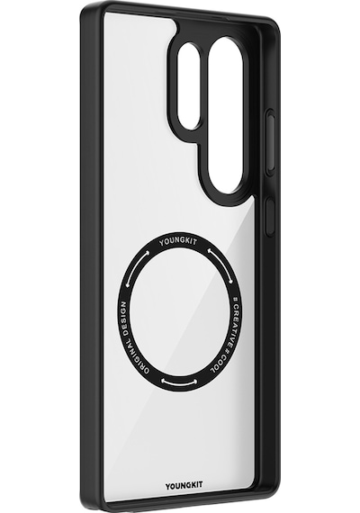 Galaxy Uyumlu S25 Ultra Kılıf M-safe Özellikli Cam Arka Yüzey Tpu Youngkit Gemstone Seri Kapak Siyah-şeffaf Şeffaf - Siyah Galaxy Uyumlu S25 Ultra Kılıf M-safe Özellikli Cam Arka Yüzey Tpu Youngkit Gemstone Seri Kapak Siyah-şeffaf Şeffaf - Siyah