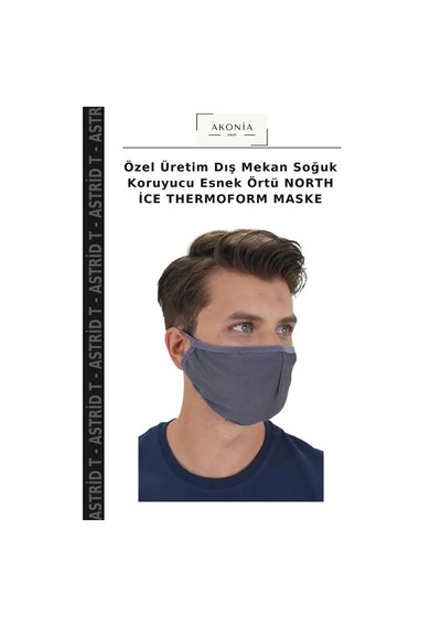 Astrid T Özel Üretim Dış Mekan Soğuk Koruyucu Esnek Örtü North İce Thermoform Maske Çok Renkli
