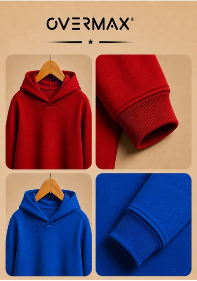 Overmax Çocuk 2 Li Sweatshirt Takımı 3-12 Yaş Saks Mavi-kırmızı - 917353073 Saks Mavi-kırmızı