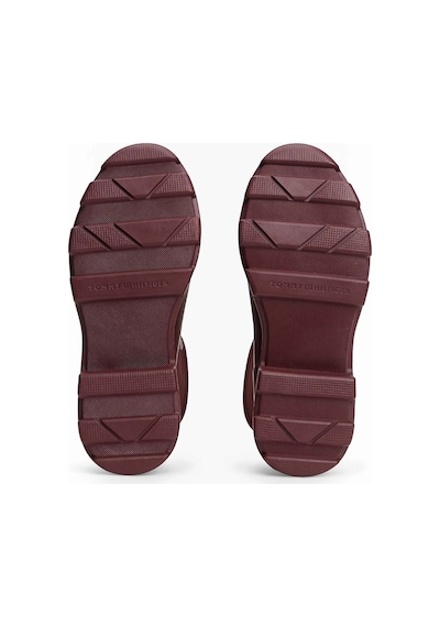 Tommy Hilfiger Th Stamp Warm Ankle Raın Boot Kadın Kırmızı Bot - Fw0fw09544