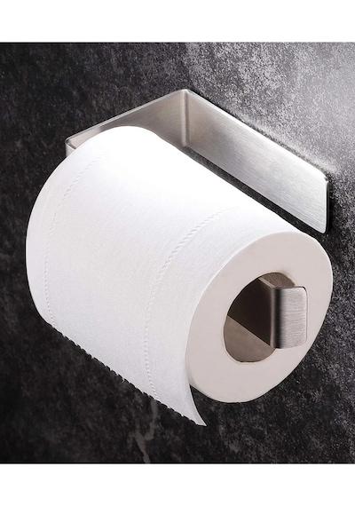 Paslanmaz Çelik Tuvalet Kağıtlığı / Yapışkanlı Sistem / Banyo As