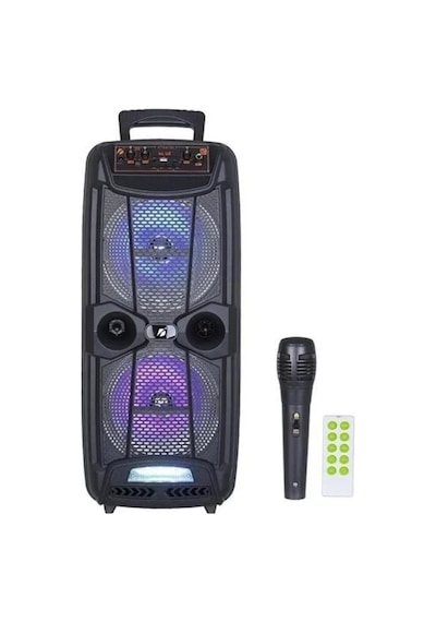 Led Işıklı Bluetooth Hoparlör Mikrofonlu Şarjlı Taşınabilir Speaker