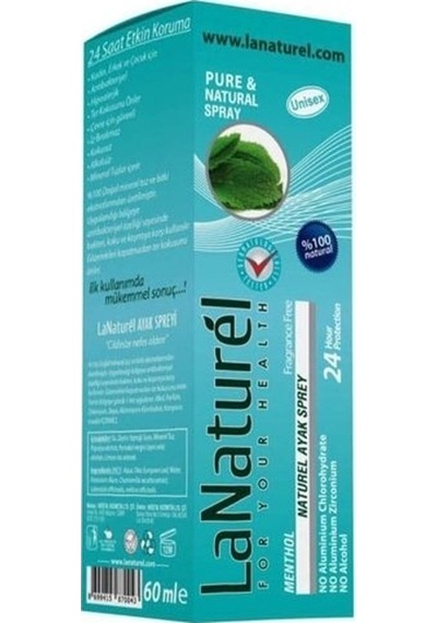 Lanaturel Mentol Doğal Ayak Kokusu Giderici Sprey 50 ML