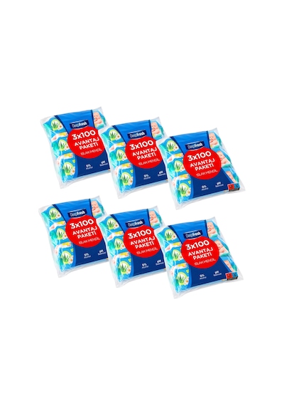Deep Fresh Islak Mendil 3x100'lü x 6 Adet 1800 Yaprak 6'lı Set
