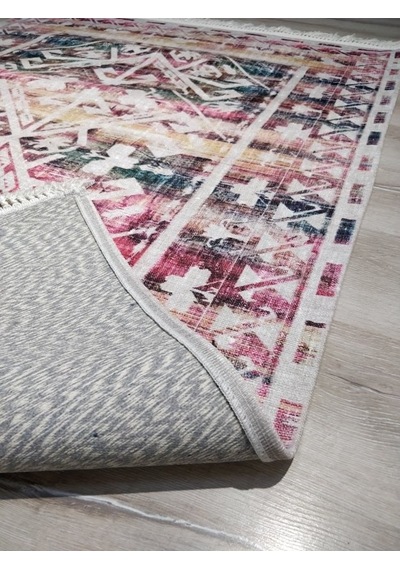 Yamalıhome Angel 1342-02 Renkli Kilim Desen 120X180 Cm Saçaklı Ov