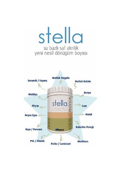 Stella Su Bazlı Akrilik Yeni Nesil Dönüşüm Boyası Diğer