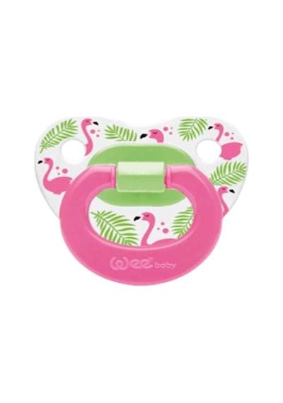 Wee Baby Desenli Damaklı Emzik No:2 6-18Ay 834 Pembe