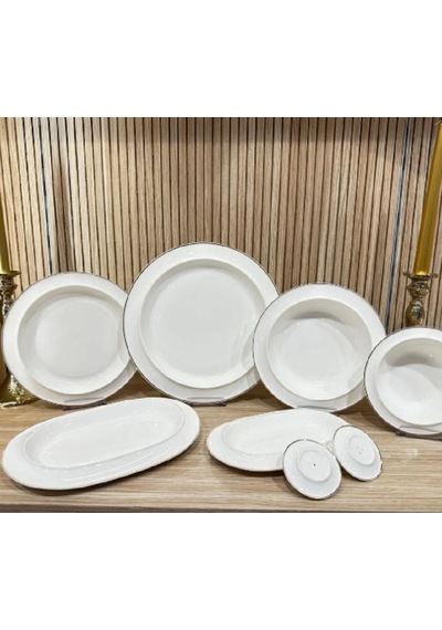 Twinkle Rise 28 Parça Bone Porselen Yemek Takımı Gold 14gld01