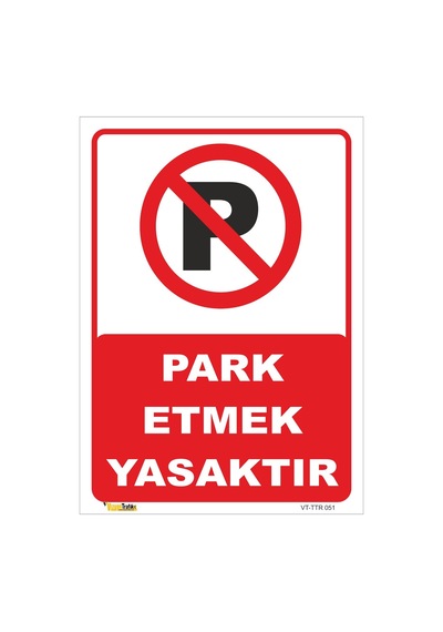 Park Etmek Yasaktır Levhası Levha 15x21 Cm Sticker