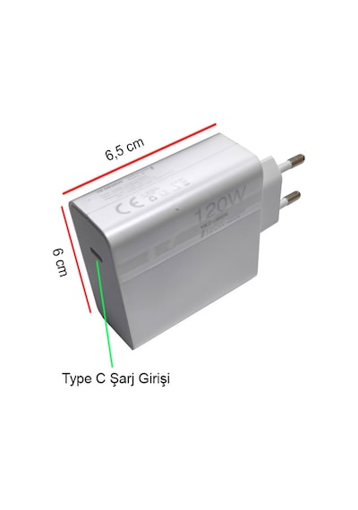 Yk Design YK-SR63 120 W Type -C Hızlı Şarj Cihazı