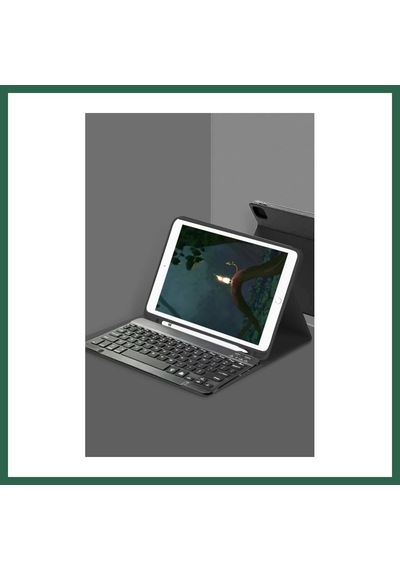 Bezos Apple iPad Uyumlu Pro 11 2022 Kılıf Kc01 Smart Klavyeli Tablet Kılıfı - Siyah Bzs01
