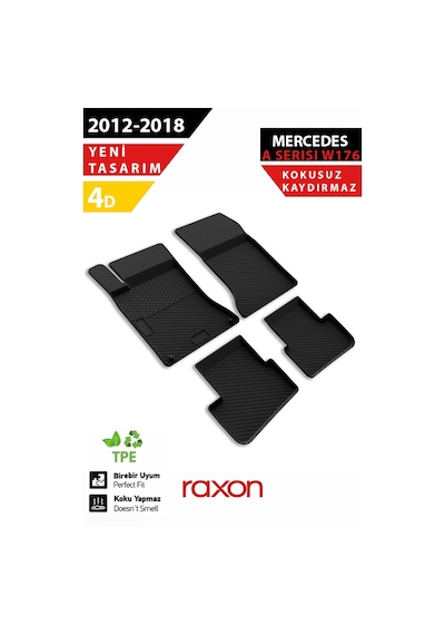 Mercedes A Serisi W176 Hb 2012-2018 Plus Serisi 4d Paspas Siyah Tam Uyumlu