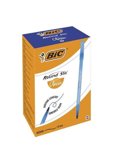 Bic 962666 60 Lı Round Stic Mavi Tükenmez Kalem