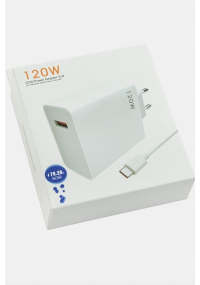 120w Type C Şarj Aleti Beyaz