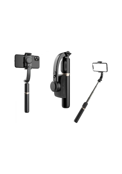 Sf14 360 Derece Bluetooth 5.0 Kontrollü 75cm Selfie Gimbal - Siyah Genel
