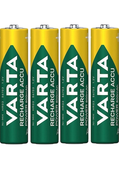 Varta 56703 800 mAh AAA Ni-MH Şarj Edilebilir İnce Kalem Pil 4'lü