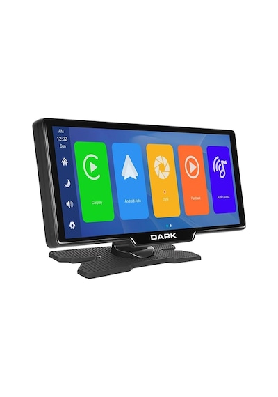 Dark 10.26" Ips Apple Uyumlu Carplay &amp Android Auto/airplay, Android Cast Ekran Yansıtma Ön &amp Arka Kameralı Torpido Diğer