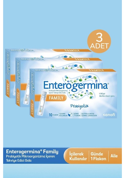 Enterogermina Family 5 Ml 10 Flakon 3 Adet