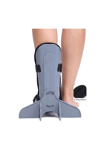 Code: Ort-368 Lüks Ayak İstirahat Ateli Foot Guard Afo - Lüx Anti-rotasyon Ateli Gri