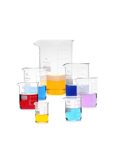 Cam Beher %100 Borosilikat 3.3 Borosil Yüksek Kaliteli 1000 ML