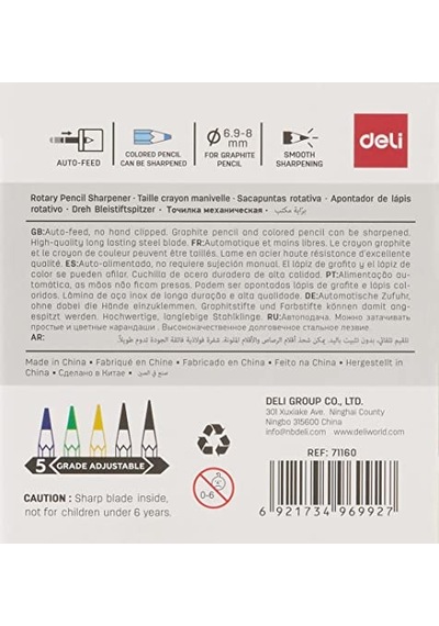 Deli Çevirmeli Kalemtıraş Kahverengi