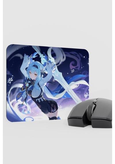 Eula Genshin Impact Anime Gacha V4 - 22x18 Gaming Mouse Pad Fare Altlığı