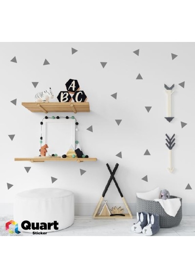 240 Adet Duvar Sticker Çocuk Odası Üçgen Sticker
