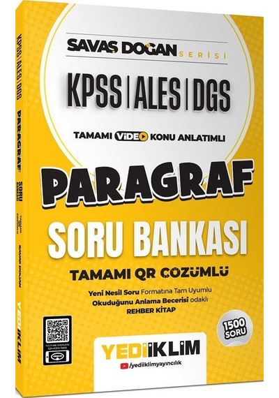 Kpss Ales Dgs Savaş Doğan Serisi Paragraf Tamamı Video Konu An...